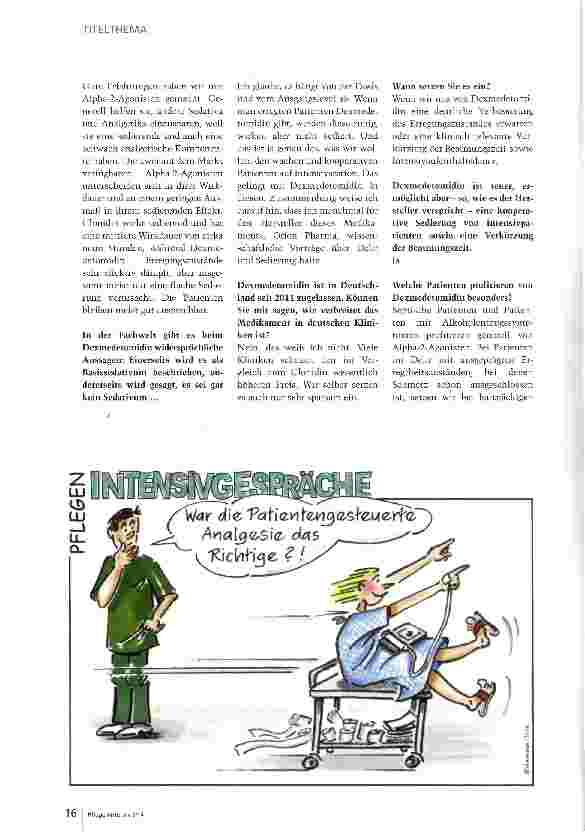 Vorschauseite 3: Das Ziel ist möglichst keine Sedierung