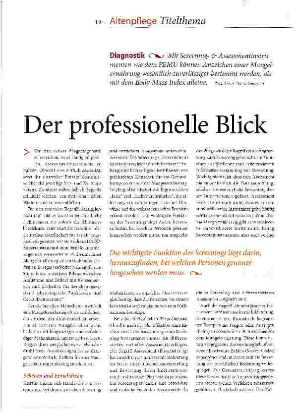 Vorschauseite 2: Der professionelle Blick