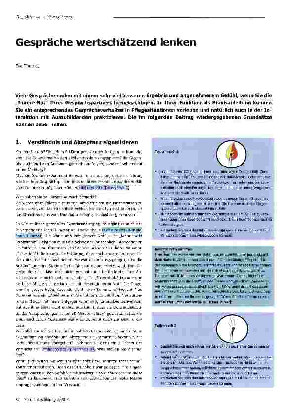 Vorschauseite 1: Gespräche wertschätzend lenken