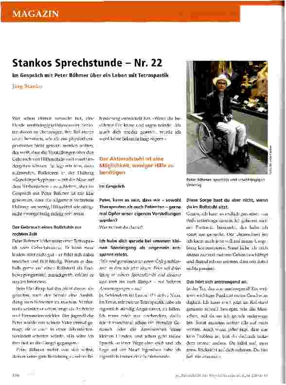 Vorschauseite 1: Stankos Sprechstunde - Nr. 22