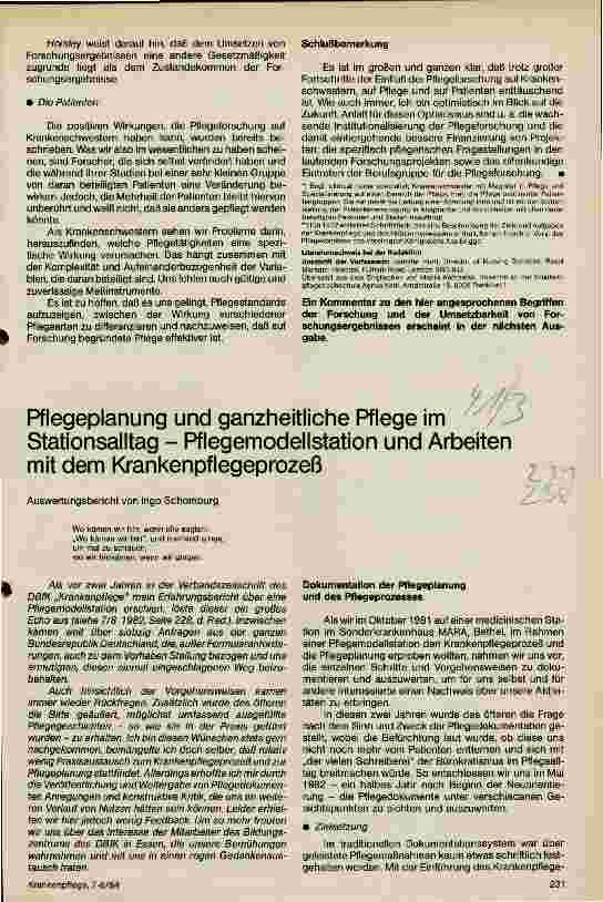 Vorschauseite 4: Pflegeforschung bringt sie etwas