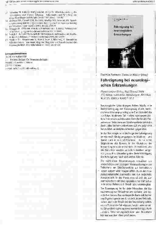 Vorschauseite 6: Fahrsimulator in der neurologischen Rehabilitation