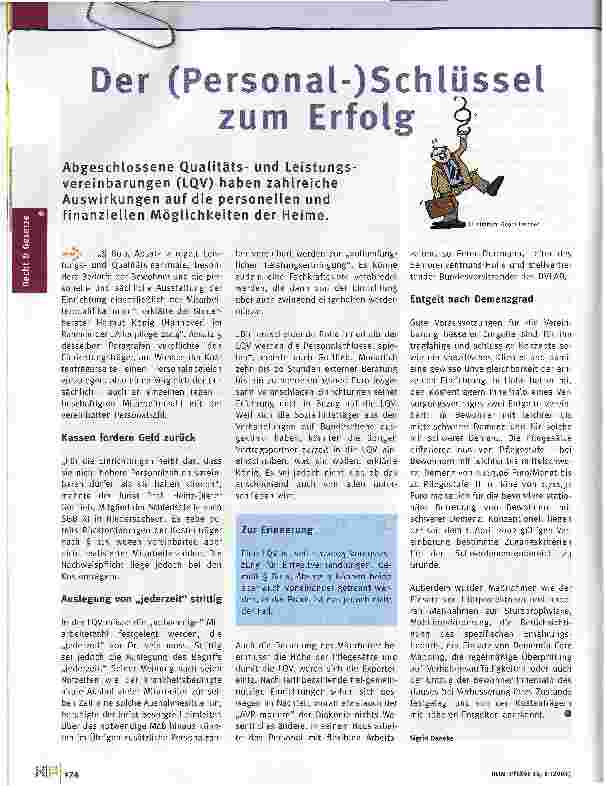 Vorschauseite 1: Der (Personal-)Schlüssel zum Erfolg