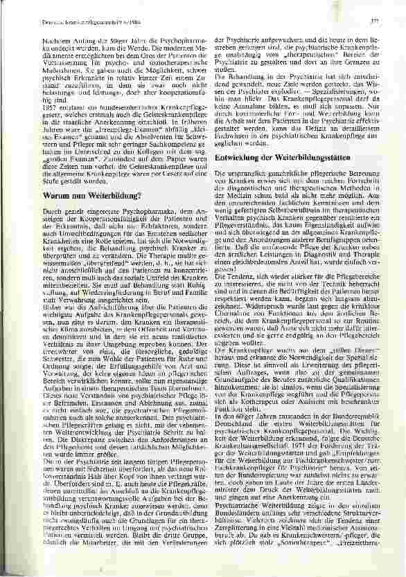 Vorschauseite 2: Vom Irrenmeister zum Kontakttherapeuten?