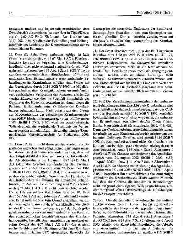 Vorschauseite 4: Körperschaftsteuerbefreiung für Abgabe von Zytostatika durchKrankenhausapotheke
