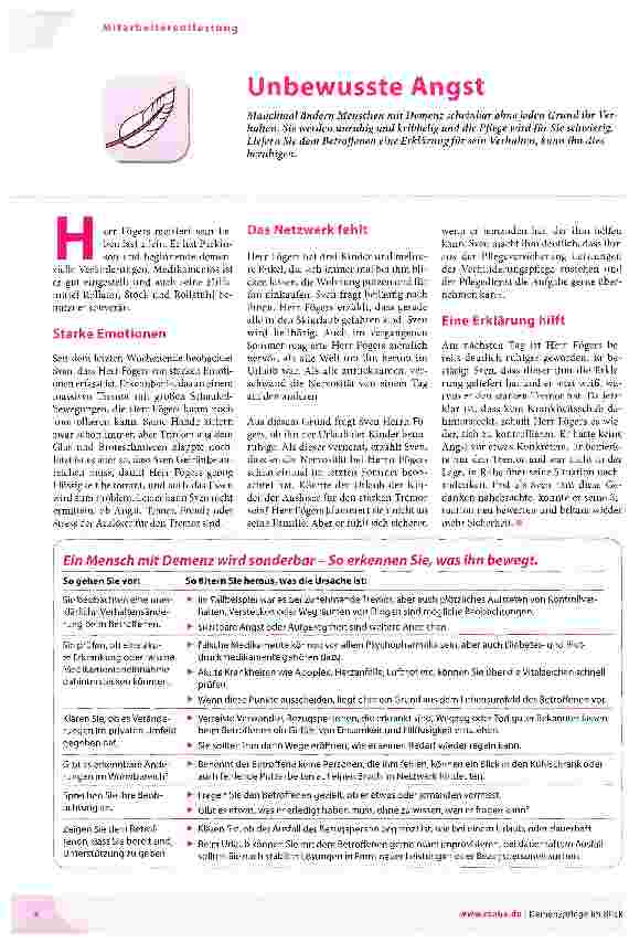 Vorschauseite 1: Unbewusste Angst