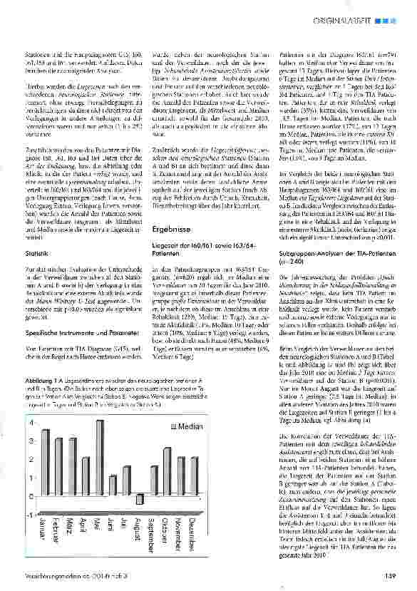 Vorschauseite 3: Die transient ischämische Attacke (TIA) - ein valides Instrument zur internen Prozessanalyse in neurologischen Abteilungen
