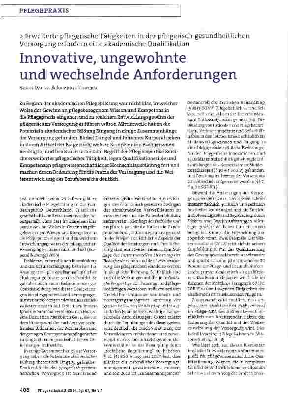 Vorschauseite 1: Innovative, ungewohnte und wechselnde Anforderungen