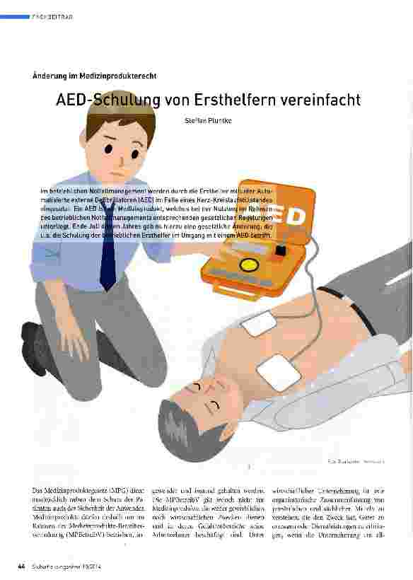 Vorschauseite 1: AED-Schulung von Ersthelfern vereinfacht