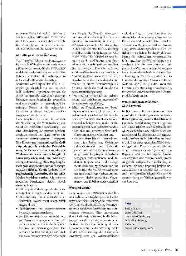 Vorschauseite 2: AED-Schulung von Ersthelfern vereinfacht