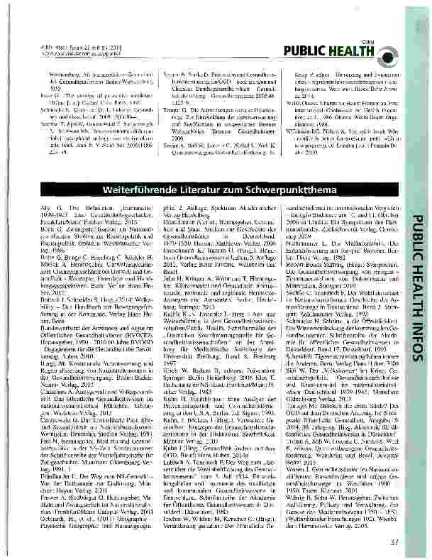 Vorschauseite 3: ÖGD quo vadis: Bild einer besseren Zukunft