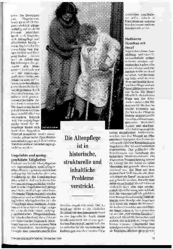 Vorschauseite 2: Zwischen Mütterlichkeit und Management Qualifikationsanforderungen an die Altenpflege