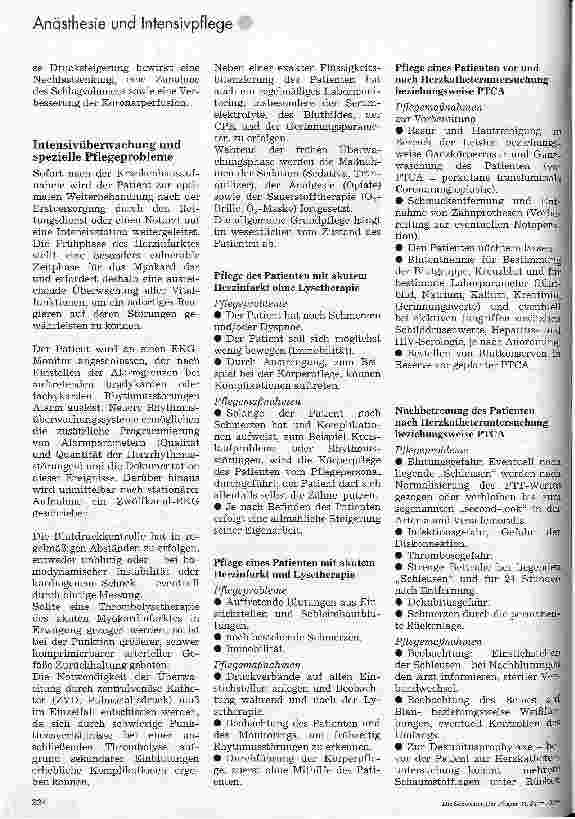 Vorschauseite 3: Herzinfarkt Pflegerische Betreuung und spezielle Therapie