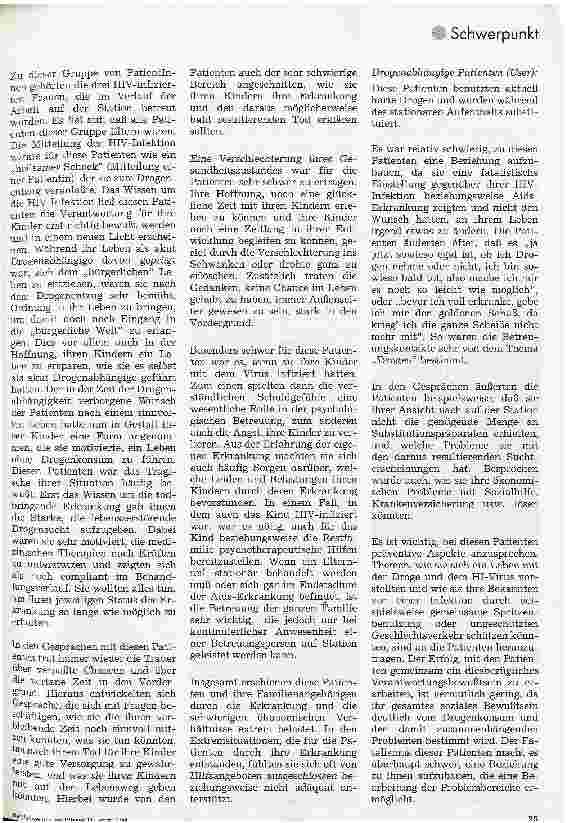 Vorschauseite 3: Aids-Patienten und HIV-Infizierte Ein psychologisches Betreuungsangebot