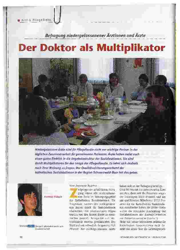 Vorschauseite 1: Der Doktor als MultiplikatorBefragung niedergelossenener Ärztinnen und Ärzte