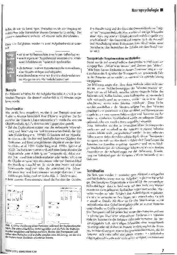 Vorschauseite 3: Therapiestudie: Objektgebrauch und Alltagstätigkeiten bei Apraxie