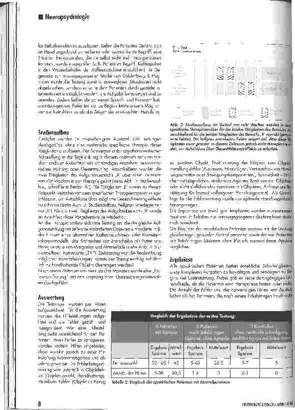 Vorschauseite 4: Therapiestudie: Objektgebrauch und Alltagstätigkeiten bei Apraxie