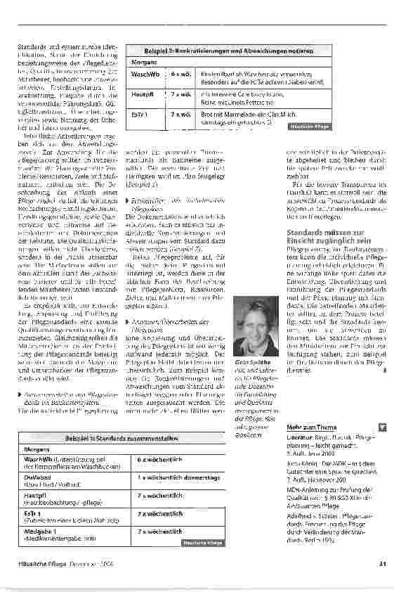Vorschauseite 2: Die Pflegeplanung standardisieren