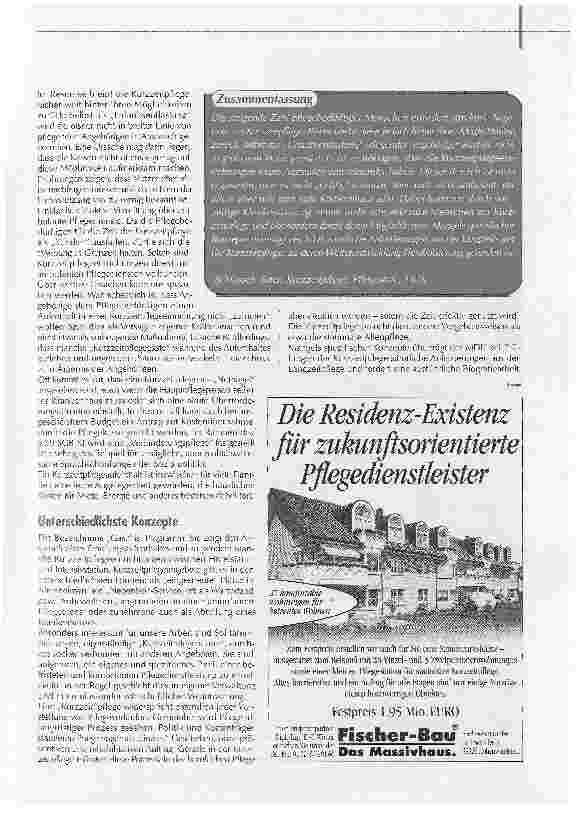 Vorschauseite 2: Die ungenutzte ChanceKurzzeitpflege: