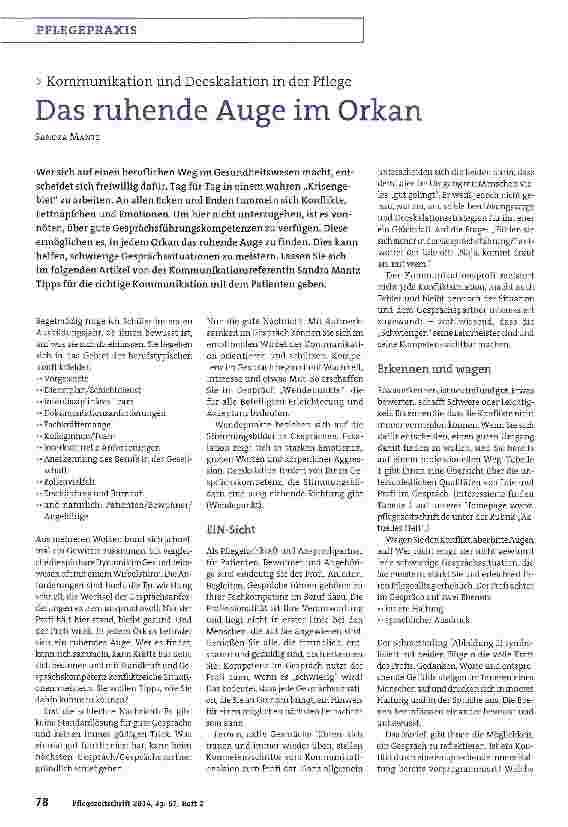 Vorschauseite 1: Das ruhende Auge im Orkan