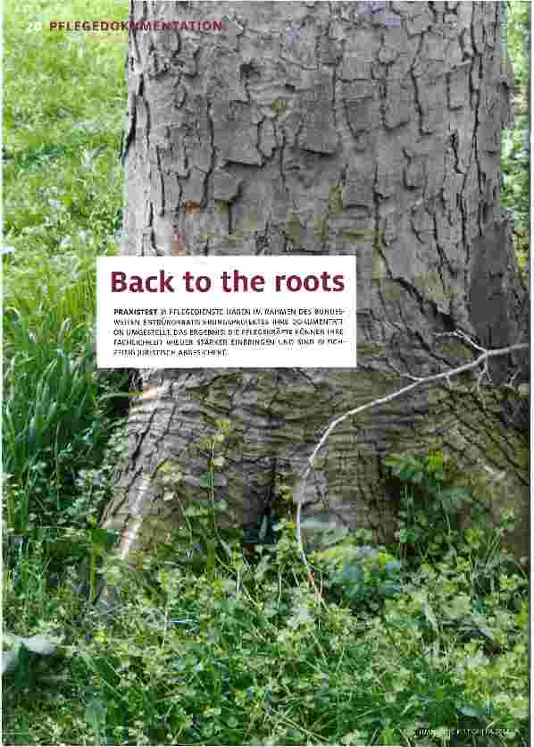 Vorschauseite 1: Back to the roots