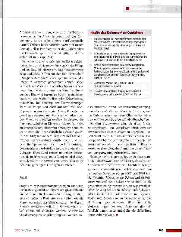 Vorschauseite 2: Schwarzarbeit ist kein Kavaliersdelikt