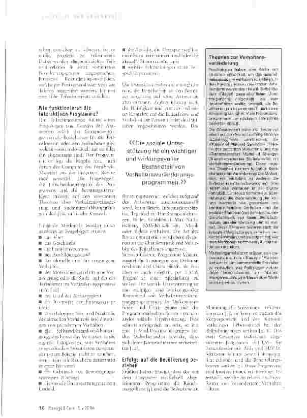 Vorschauseite 2: Verhaltensveränderung mit interaktiven Computerprogrammen