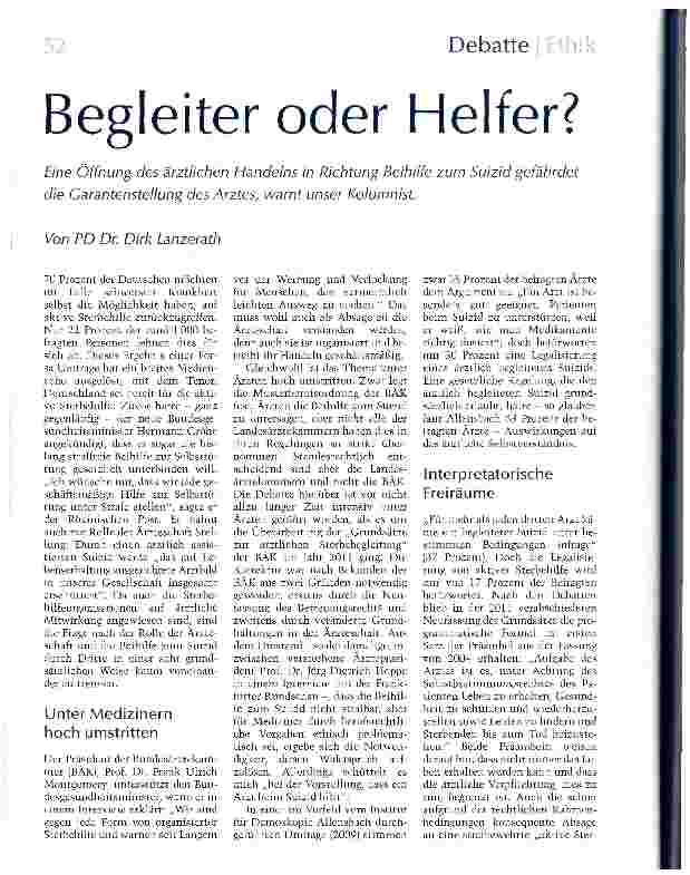 Vorschauseite 1: Begleiter oder Helfer?