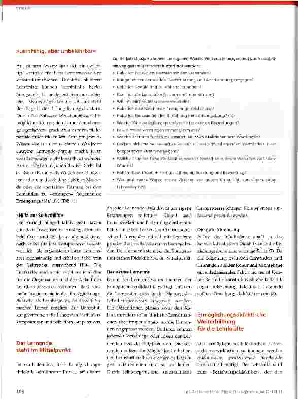 Vorschauseite 3: Lernprozesse ermöglichen statt Wissen erzeugen Ermöglichungsdidaktik in der Physiotherapieausbildung