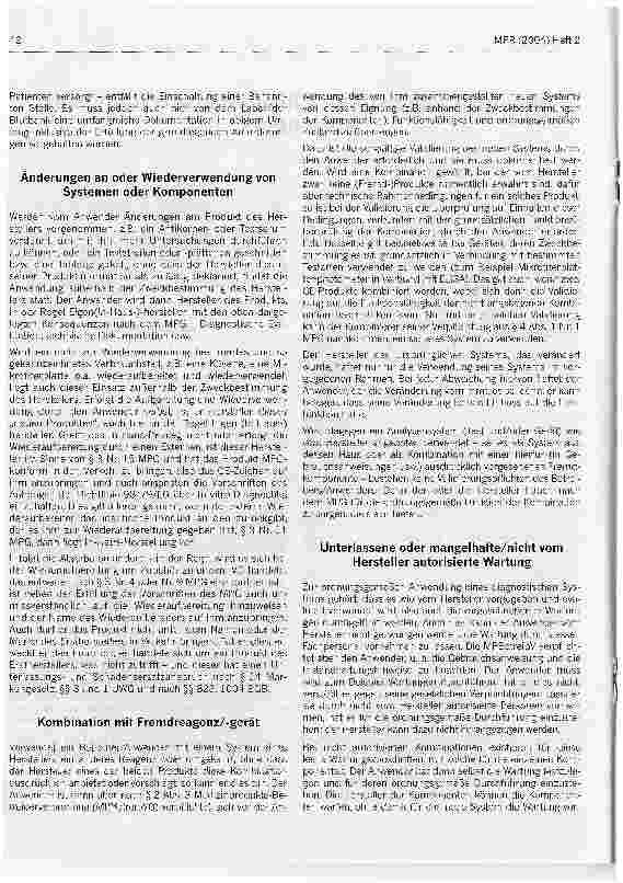 Vorschauseite 2: In-vitro-Diagnostika - Pflichten und Haftung des Anwenders