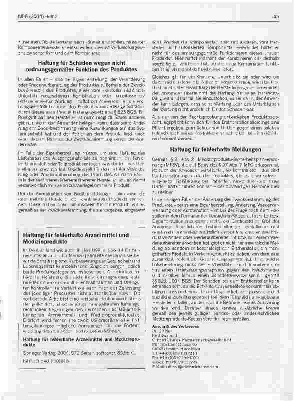 Vorschauseite 3: In-vitro-Diagnostika - Pflichten und Haftung des Anwenders