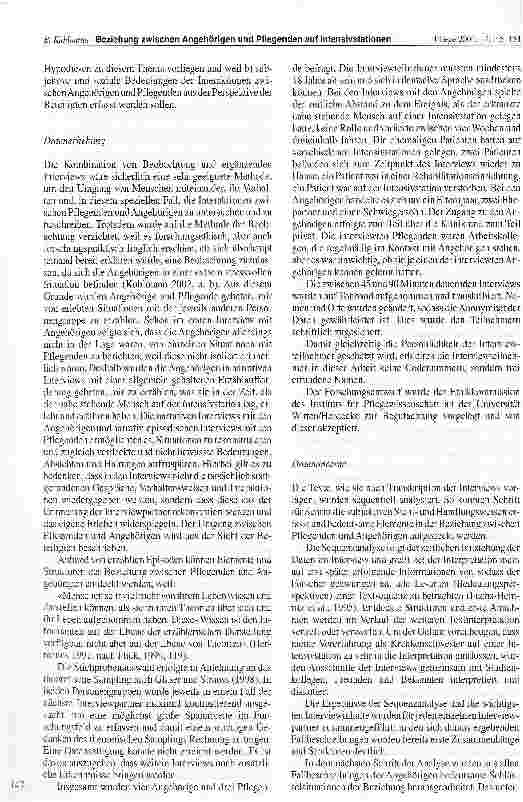 Vorschauseite 3: Die Beziehung zwischen Angehörigen und Pflegenden auf IntensivstationenEine qualitative Untersuchung