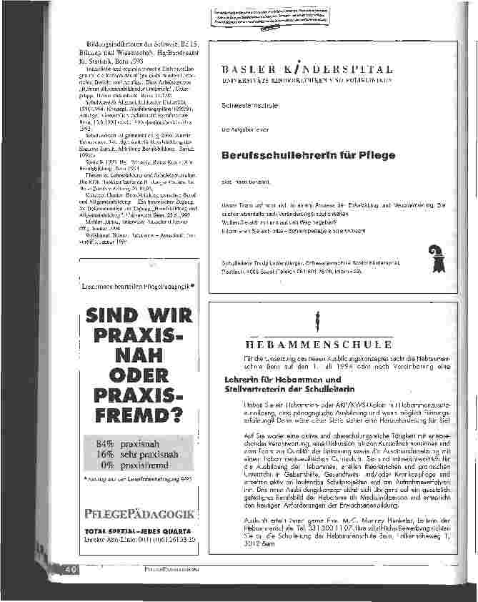 Vorschauseite 5: Integration der Allgemeinbildung (A) in die Pflegeausbildung Didaktische und berufspolitische Überlegungen