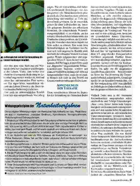 Vorschauseite 2: Anthroposophische erweiterte Medizin Ein anderer medizinischer Ansatz