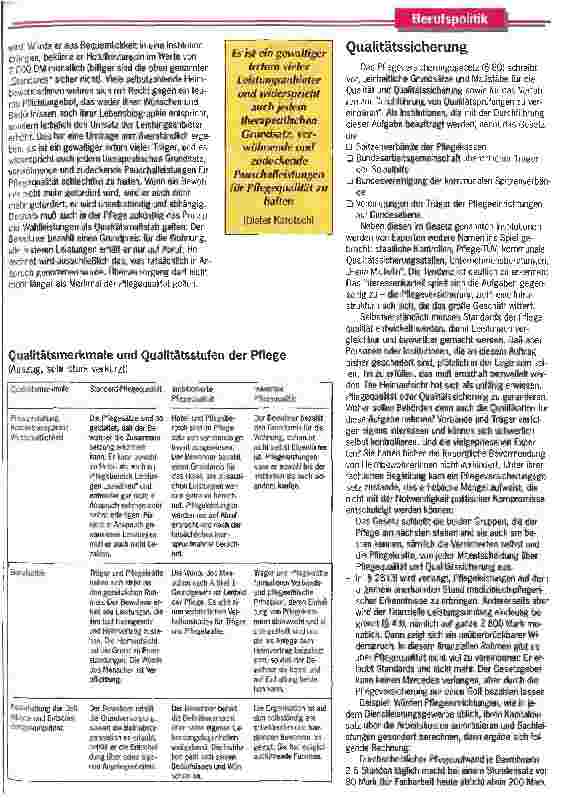 Vorschauseite 6: Pflegequaliät und Marktwirtschaft Wer entscheidet über Pflegequalität unter sich verändernden Bedingungen?