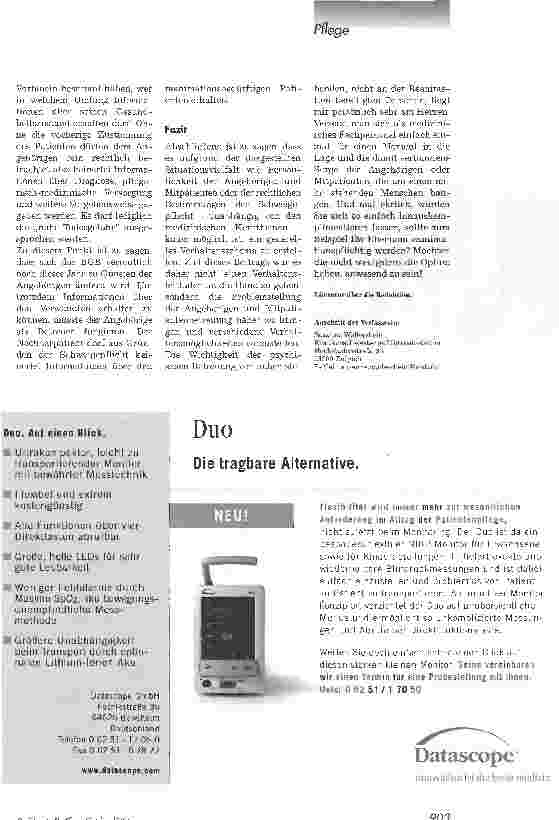 Vorschauseite 1: Im Falle eines NotfallesDie Betreuung von Angehörigen und Mitpatienten während der Reanimation