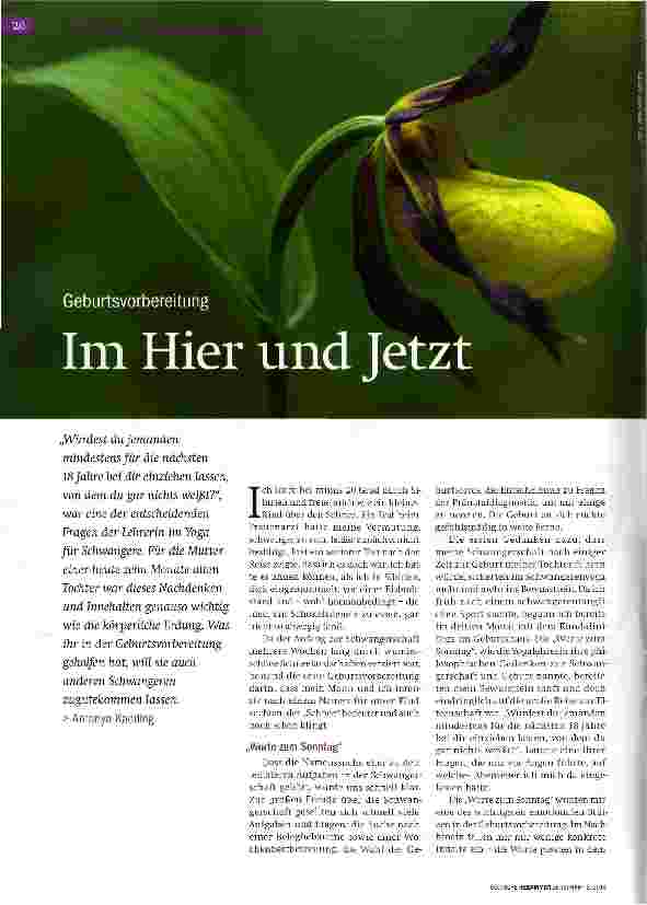 Vorschauseite 1: Im Hier und Jetzt