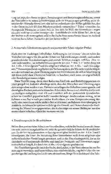 Vorschauseite 4: Bestattungskultur im Wandel - Neue Herausforderungen für das FriedhofsundBestattungsrecht