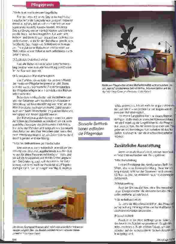 Vorschauseite 3: Wenn das Bett zum Zuhause wird Im Alter tritt das Bett als Aufenthaltsstätte immer mehr in den Mittelpunkt