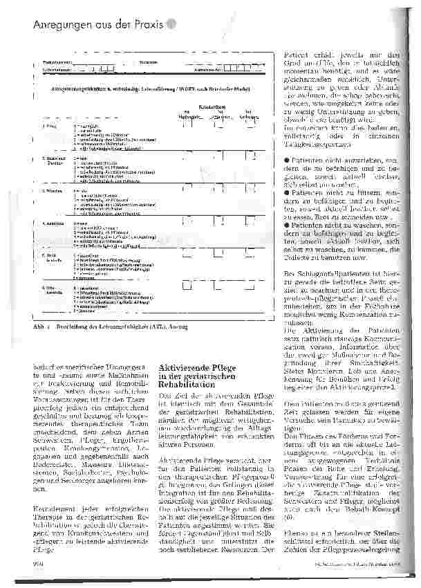 Vorschauseite 2: Die aktivierende Pflege in der geriatrischen Rehabilitation Ziele und Möglichkeiten