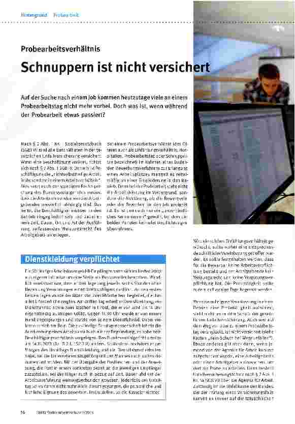 Vorschauseite 1: Schnuppern ist nicht