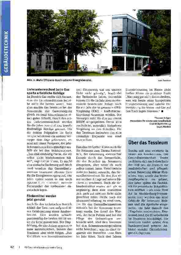 Vorschauseite 3: Ökologie passt auch zu einem traditionellen Standort