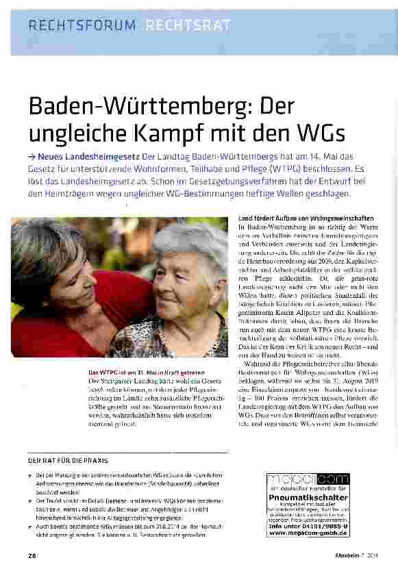 Vorschauseite 1: Baden-Württemberg: Der ungleiche Kampf mit den WCs