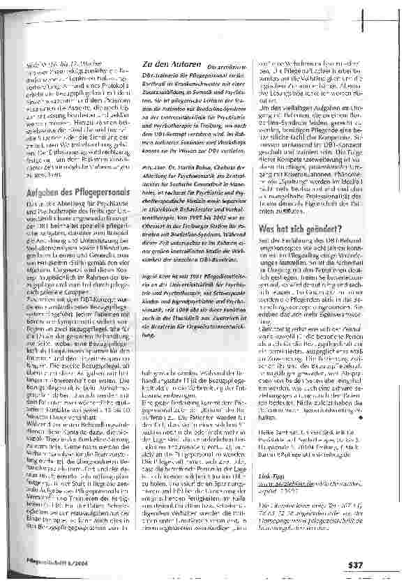 Vorschauseite 4: Ausweg aus der therapeutischen Sackgasse: Dialektisch Behaviorale Therapie beim Borderline-Syndrom