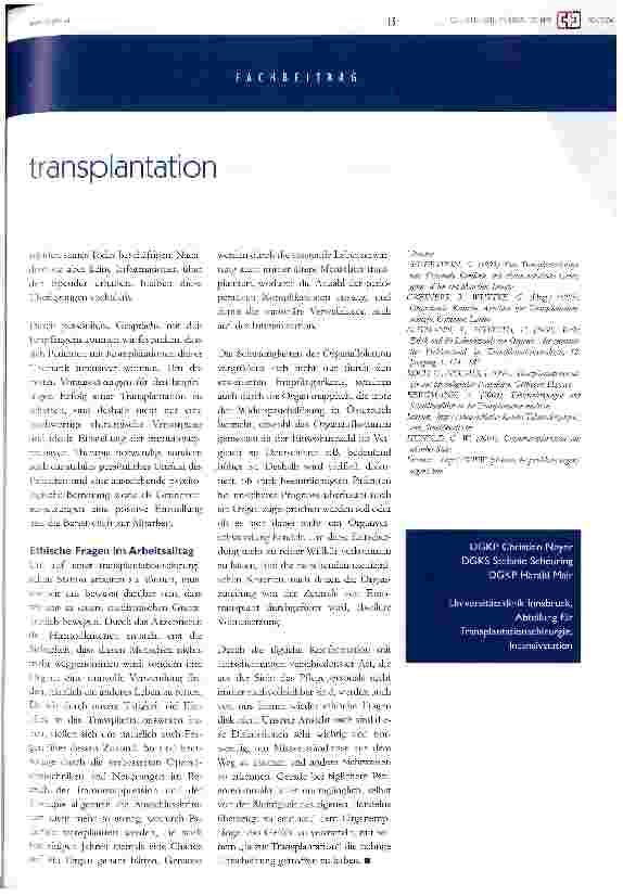 Vorschauseite 4: Ethik und Organtransplantation