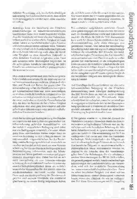 Vorschauseite 3: Schädigung der Lendenwirbelsäule als Berufskrankheit - Ursachenzusammenhang