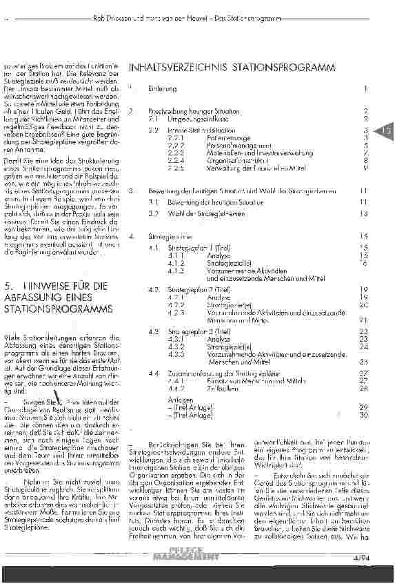 Vorschauseite 4: Das Stationsprogramm