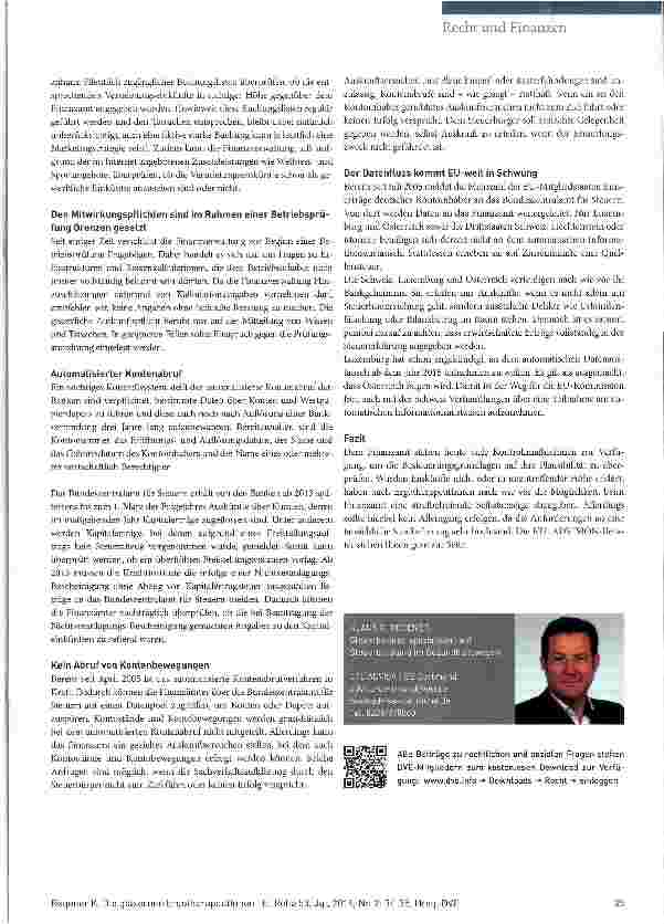 Vorschauseite 2: Die gläsernen ErgotherapeutlnnenElektronische Kontrollmaßnahmen werden immer weiter optimiert