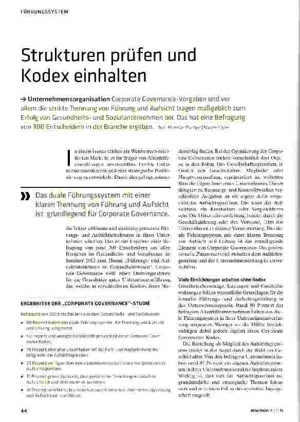 Vorschauseite 1: Strukturen prüfen und Kodex einhalten
