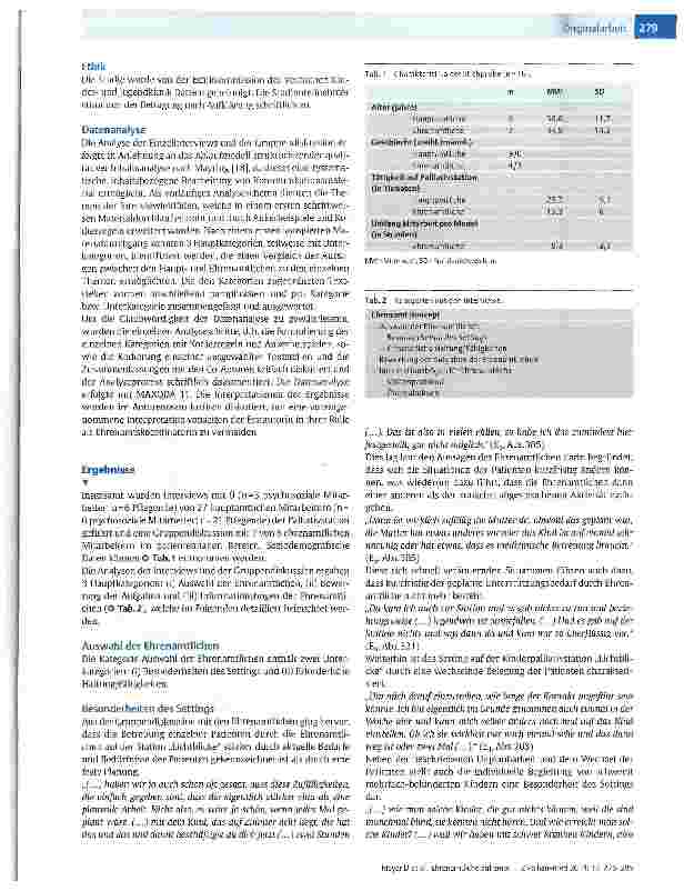 Vorschauseite 4: Ehrenamtliche auf einer Kinderpalliativstation Zwei Betrachtungsweisen